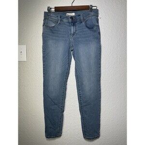 Free People Skinny Stretch Jeans Medium Wash Cropped Size 27